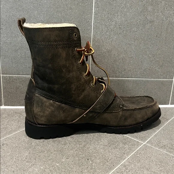 Polo Ralph Lauren Ranger Air Division Boots Faux Shearling Mens Size 12